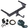 Jeep Cherokee 2001-2007 Gancio traino con kit elettrico a 13 pin per Jeep Cherokee 2001-2007, rigido con testa a sfera avvitata