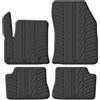 Gledring Tappetini in Gomma Compatibile con Peugeot e-208 II & Opel e-Corsa F 2019- / Mokka-e 2020- (Profilo T 4-Parti + Clip di Montaggio)