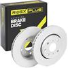RIDEX PLUS 82B0050P 2x Disco freno Anteriore senza viti/bulloni Compatibilità con CITROËN C1 PM, PN