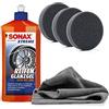 detailmate Kit per la cura degli pneumatici - SONAX Xtreme ReifenGlanzGel 0,5L + 3x applicatore detailmate + panno in microfibra - Cura e protegge pneumatici e gomma dell'auto, per una brillantezza duratura