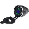 Gaoominy Caricabatteria Doppio Moto USB Quick Charge 3.0 Dual Caricabatterie Moto per Triumph Tiger Accendisigari Voltmetro Qc3.0 DIN USB Adattatore USB