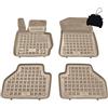 MOTOS Beige tappetini in gomma per auto adatto per BMW X3 F25 2010-2017 Migliorate il vostro comfort di viaggio con il tappetino antiscivolo per auto - tappetino per auto per tutte le stagioni, protez