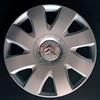 AREARICAMBI COPPE RUOTA 4 PEZZI CITROEN C4 JUMPY BERLINGO DIAM 16 LOGO CROMATO COPRICERCHIO