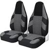 ZHANFEIS Per Fiat Per Ducato 230 Coprisedili Auto Resistenti Universali Adatti Alla Maggior Parte Furgoni/camion Anteriori 2+1 Posteriori Universali Coprisedili Auto(2PCS GRAY)