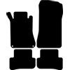Kovvar Tappetini Auto adatti per Mercedes Classe C W203/S203 2000-2007 - Versione: Berlina/Station Wagon - Serie: Luxury