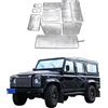 JONKOKO Parasole per parabrezza pieghevole per auto, riflettore per raggi UV, per finestrini anteriore e intero, LR Defender 90 110 2004-2022 (per Defender 2004-2018)