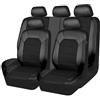 REIJAX 9 Pezzi Coprisedile per Auto Coprisedile, per SsangYong Tivoli 2015-2019 Pelle Completo Impermeabile Set Fodere Anteriori e Posteriori Accessori,A