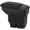 ZENVI Braccioli Compatible with Ford Fiesta Braccioli 2008-2016 Console Centrale Organizer Immagazzinaggio Scatola Doppio Spazio Può essere come supporto gomiti