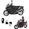 MOTO SPORT MONDO COMPATIBILE CON SUZUKI BURGMAN 200 EXECUTIVE COPRIGAMBE IMPERMEABILE COPERTA TERMICA PER SCOOTER E MAXISCOOTER COPERTURA PER GAMBE PETTO ANTIPIOGGIA UNIVERSALE CON PELLICCIA SINTETICA