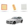 HOFFCAR Kit Tagliando 3 filtri compatibile con Bmw Serie 1 (F20,F21) 116 I 100kw dal 2011