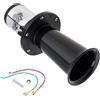 BOOMBOOST Clacson Ahooga per auto, stile classico, vintage, per auto, camion, camper, 12 V, 110 dB (nero)