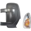 PROMOLINK Copertura specchio + Indicatore di direzione specchio esterno sinistro Coperchio specchio lato conducente + Indicatore di direzione Compatibile con Renault Master Opel Movano Nissan NV400