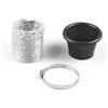 EKEGUY Filtro Dell'Aria Tubo 1 Pz Kit Tubo Aspirazione Aria Turbo Per Ammissione Anteriore Universale Per Auto Kit Ingresso Turbina ABS Tubo Tubo Sfiato Aspirazione (Colore : Il giro)