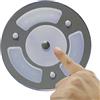 lighteu, 12 V 2.6 W a Due Colori (Bianco Caldo/Blu) Luce di Pannello, Edificio Luce di soffitto LED con Touch Switch e Touch dimmer per Barche, Yacht, e Caravan, Camper