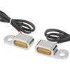 HCmotorku Moto LED Mini Indicatore di Girata Luce di Corsa Indicatori Anteriori Luci Lampeggianti Adatto per Harley Touring Road King Electra Glide Street Gilde 2014-2023 Softail 2016-2017 Amber Lens