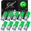 Grandview 10pcs 24V Verde T10 501 LED W5W 194 168 2825 Cuneo T10 Lampadina 5-5050-SMD Lampadina Numero Luci Avvio Interna Dell'automobile Luce Cruscotto Lampadina Luce di Posizione Piastra