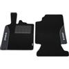 IL TAPPETO AUTO BY FABBRI 3 COLOR0000022G, Tappeti auto moquette antiscivolo, Su misura, 2 Ricami, Grigio Compatibile con Smart ForTwo W451 dal 2007-2014 Coupe' e Cabriolet