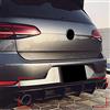 ZRCD Diffusore paraurti posteriore in ABS Spoiler adatto per V W Golf 7.5 GTI 2017 2018 2019 2020, protezione per diffusore posteriore per auto, nero