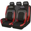 REIJAX 9 Pezzi Coprisedile per Auto Coprisedile, per SsangYong Tivoli 2015-2019 Pelle Completo Impermeabile Set Fodere Anteriori e Posteriori Accessori,C