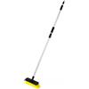 TOP DRIVE IDROSPAZZOLA SPAZZOLONE Lavaggio Pulizia E Cura Camper Camion Auto SUV. TELESCOPICO, ANTIGRAFFI Asta con Tubo AD INNESTO RAPIDO MANICO1.20 ALLUNGHABILE 1.80 Spazzola 27X15 CM (Completo)