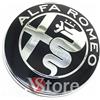 VS 2 Fregi Stemmi Compatibili con Alfa Romeo Logo 74mm Cofano Anteriore Posteriore Emblema Specchio Mirror 147 156 159 Brera Mito METALLO