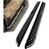 Yucisily Pedana da corsa glitterata adatta per JEEP RENEGADE 2015-2026, pedana laterale in alluminio, effetto cielo stellato (con staffe)