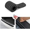 MYYULONG Protezione Paraurti Posteriore Auto per Renault Arkana Austral Captur Clio Espace Duster Kadjar Koleos, Protezione per Paraurti Posteriore in Gomma Antiscivolo,Bla-ck-90cm × 7cm