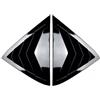 yhyttr Copertura for otturatore laterale posteriore dell'auto, adatta for Ford, Fiesta MK7 7.5 2008-2017, adesivo for presa d'aria. Scudo per persiana del lunotto posteriore(Gloss Black)