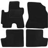 J&J AUTOMOTIVE Tappetini in Tessuto per Toyota RAV-4 2002-2006, Set da 4 Pezzi Anteriori e Posteriori, di Velluto su Misura, Antiscivolo, Colore Nero