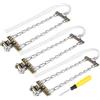 Keenso 3pcs Car Snow Tire Chain- Anti-skid emergenza neve Catene neve fango per auto SUV Truck(M)