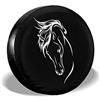 934 Testa di Cavallo Coperchio Ruota di Scorta Antipolvere Copriruota Premium Copertura della Gomma Universale per Auto Camion Rimorchio Truck 14Inch