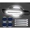 BIXUFA Pellicola Protettiva Maniglia Auto per Chery dr 4.0 dr 5.0 dr 6.0 2020-2024, 8 Pezzi Protezioni per Maniglie Delle Portiere Dell'auto Adesivo Coppa Porta,Silver