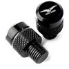 HUISI Adatto for Moto Guzzi V85TT V100 Mandello V7 Stone V85 TT Bobber Breva 850 1100 1200 Tappi for fori specchietti CNC for moto Viti Bulloni(Black)