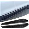 Wusecssy Pedane laterali per MG HS 2025 2026, pedane laterali e pedane nerf a pedale, in alluminio, quadrate, colore nero particelle, 2 pezzi