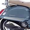 Generico Kit 2 adesivi fasce bande decal compatibili con PIAGGIO VESPA GTV 300 GTS 300 GTV250 GTV125 scegli colore Cod.1997 (090 Argento)