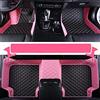 NYMCAR su misuraTappetini per auto compatibili con BMW 1,2,3,4,5,6,7,8 Serie X1,X2,X3,X4,X5,X6,X7,Z4,i3,i4,ix,ix3 2000-2026 (Rosa e Nero Beige)