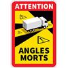 SAFIRMES - Set di 3 adesivi con angoli morti, peso pesante, ufficiale, per camion