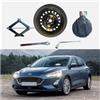 D'ANGELO 1988 Kit Ruotino di Scorta 17 compatibile con Ford Focus con Cric, Chiave e Sacca