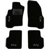 QUEMAR Tappetini Auto compatibili con Alfa Romeo Mito dal 2008 / Kit Tappeti in Moquette e Gomma su Misura (Set 2 Anteriori + 2 Posteriori) / Ricami e Colori Personalizzati (Bordo Perla, 4 Ricami)