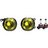 Gtdtixc Luci Antinebbia Per Fiat 500 Per Panda Per Punto Per Evo Paraurti Anteriore Auto Fendinebbia Bianco Caldo Giallo 2 X Alogeni Fendinebbia Anteriori(55W Yellow)