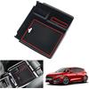 GAFAT Fo-rd Focus MK4 / Kuga MK3 ST Line 2018-2024 2025 Contenitore Portaoggetti Console Centrale, Focus MK4 ST Line Kuga 3 Portaoggetti Braccioli, Compatibile con Ford Focus MK4 Accessori (rosso)