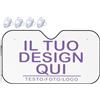 Xenorith Personalizzato parasole auto - Copri parabrezza Personalizzato il tuo quadro con foto e/o text - personalizzata parasole parabrezza auto Anteriore Che blocca i Raggi UV white 140cm x 76cm