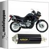 MOTOTOPGUN scarico omologato arrow race-tech in alluminio nero con fondello in inox compatibile con honda xl 650 v transalp 2000 2001 2002 2003 2004 2005 2006 2007 mototopgun 72606aon*