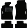 QUEMAR Tappetini Auto compatibili con MINI R50 R52 Cabrio R53 2001-2007/ Kit Tappeti Moquette e Gomma su Misura (Set 2 Anteriori+2 Poster.)/ Ricami e Colori Personalizzati (Bordo Antracite, 2 Ricami)