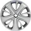RYELDOM Copricerchi 15 Pollici per Renault Clio IV, Set 4 Coppe Ruota in Nylon Flessibile Resistenti, Copricerchi Auto 15, Made in Italy