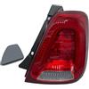 Polcar Fanale Posteriore Destro Per Fiat 500 2015-, Fiat 500 Abarth 595/695 2015- Hatchback, Senza Portalampada