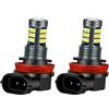 Ruiandsion H8 H11 LED Luci fendinebbia Lampeggianti Strobe Bianco 12V Super Luminose 3030 27SMD Chip LED Lampadine Sostitutive per Luci diurne o fendinebbia (Confezione da 2)