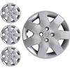 W-Parts SERIE 4 BORCHIE - 4 COPRICERCHI COPPE RUOTA 15 PER NISSAN MICRA