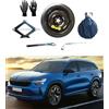 D'ANGELO 1988 Kit Ruotino di Scorta 18 compatibile con Skoda Kodiaq con Cric, Chiave, Guanti e Sacca 145/85 R18