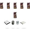 HOFFCAR Kit tagliando 4 FILTRI e 6L OLIO M compatibile con Mazda Cx-5 (KE) 2.2 Skyactiv-D 110kw dal 2012